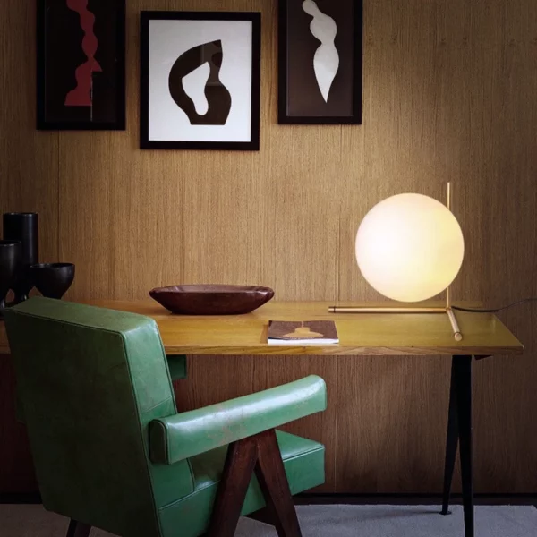 Retro Modern Brass Table Lamp - Image 5